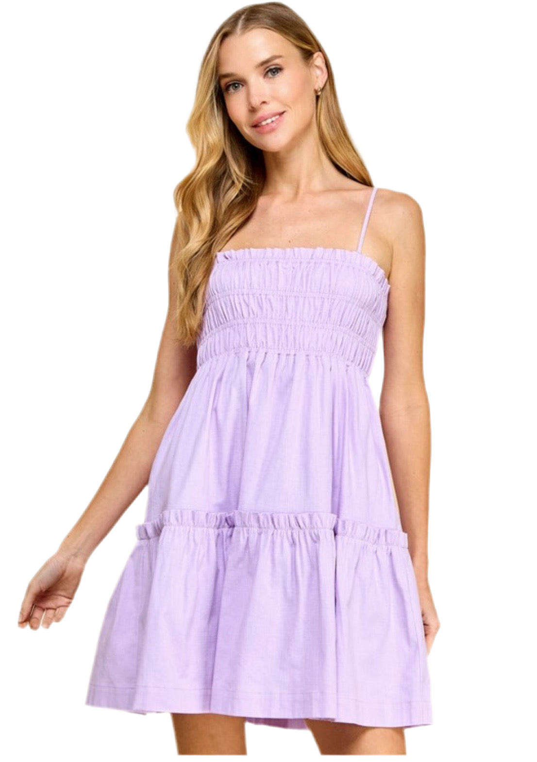 Lavender Spaghetti Strap Dress - Jolie Femme Boutique