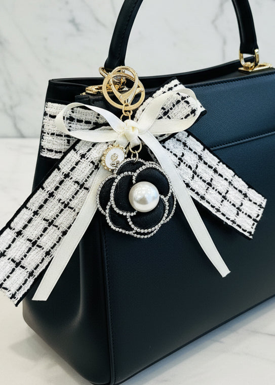 Bow and Flower Key Chain - Jolie Femme Boutique