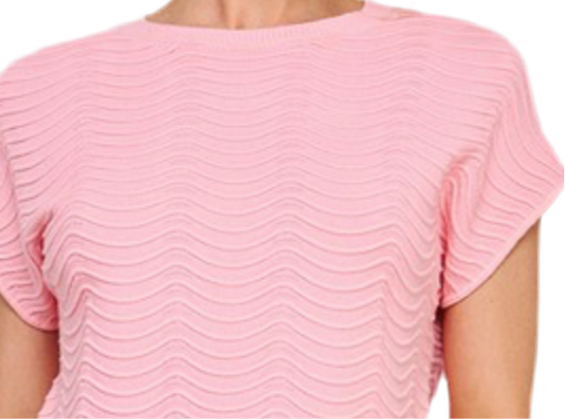 Scallop Pattern Relax top - Jolie Femme Boutique