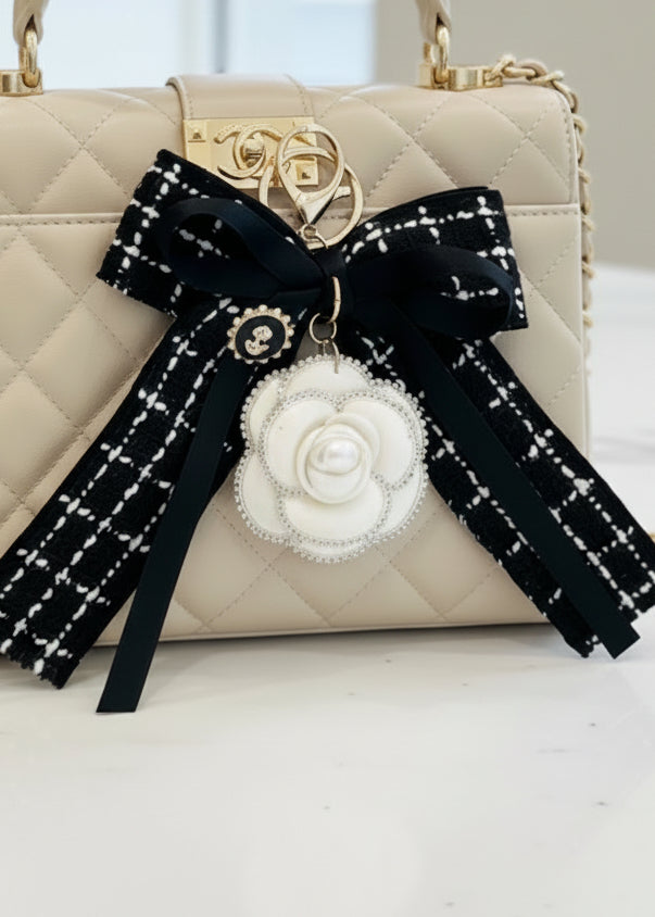 Bow and Flower Key Chain - Jolie Femme Boutique