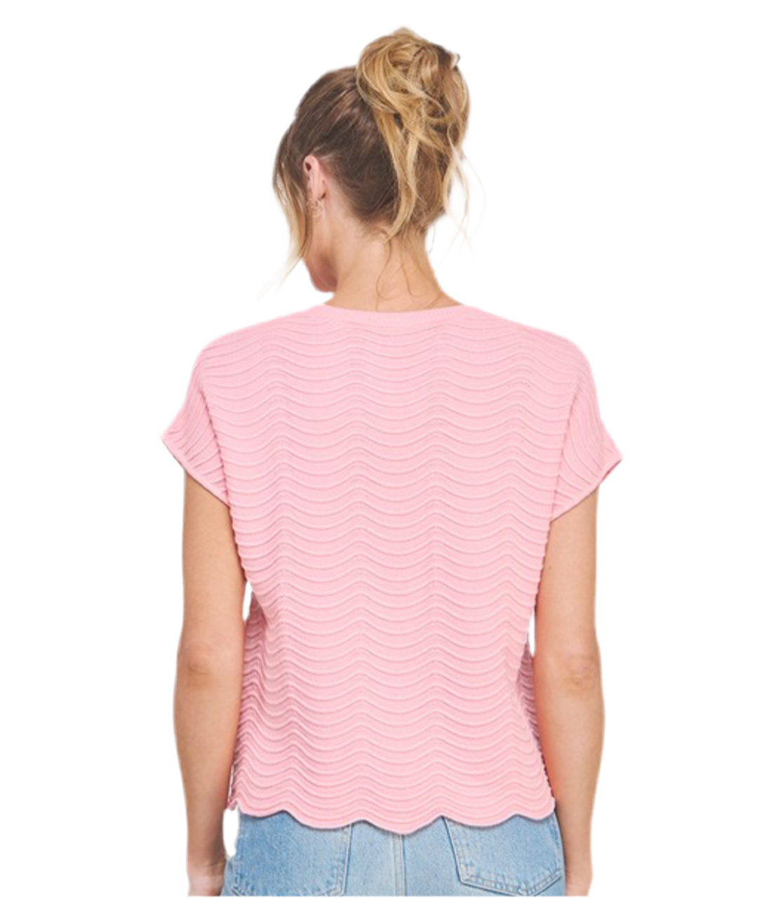 Scallop Pattern Relax top - Jolie Femme Boutique