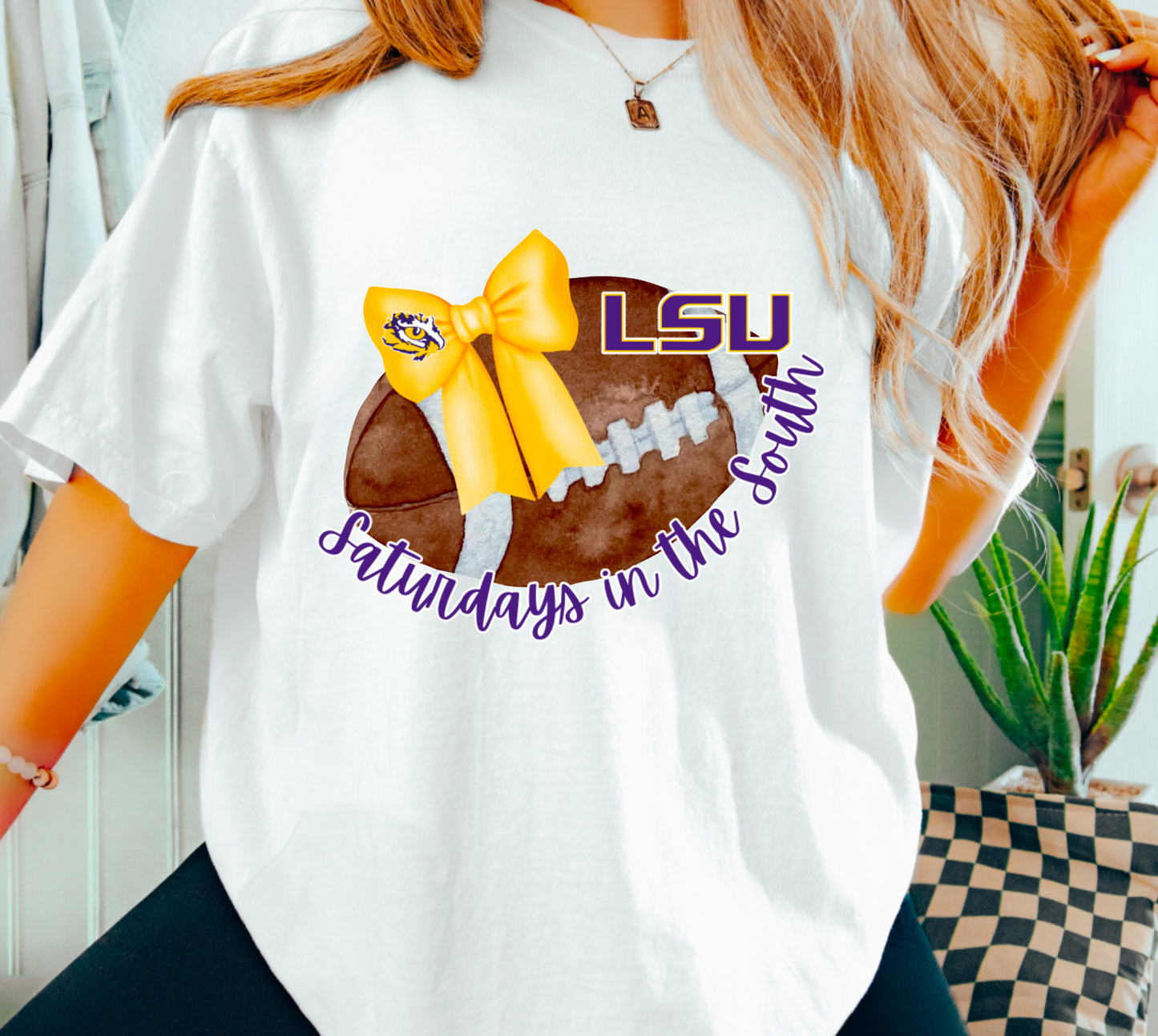 LSU Saturday Night Stadium T-Shirt - Jolie Femme Boutique