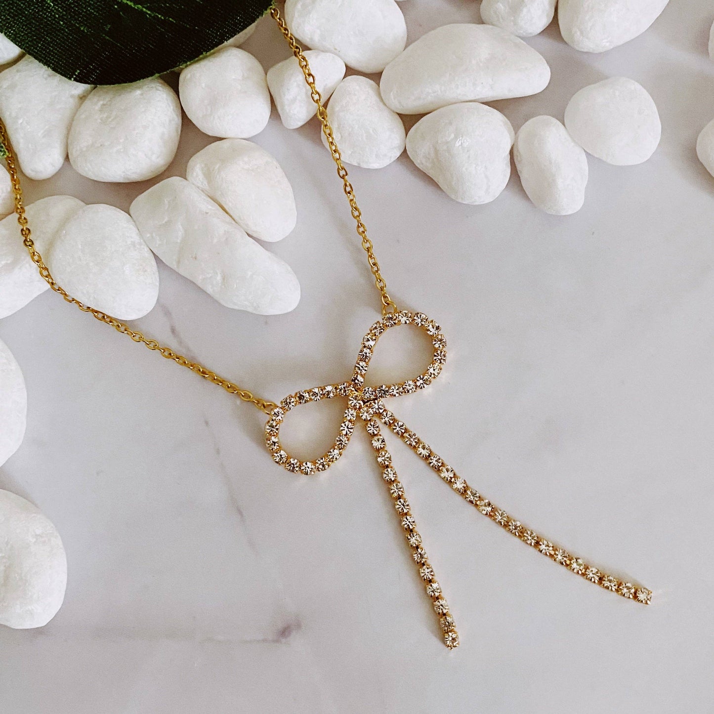 Adorable Shine Bow Necklace - Jolie Femme Boutique