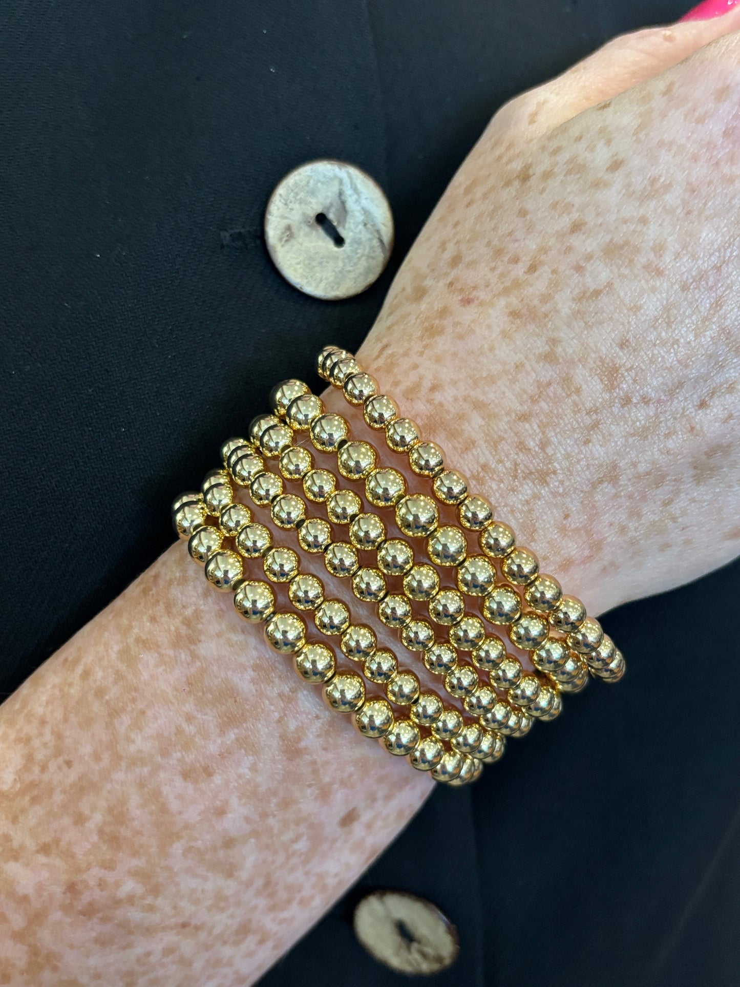 3MM Beaded Stretch Bracelet