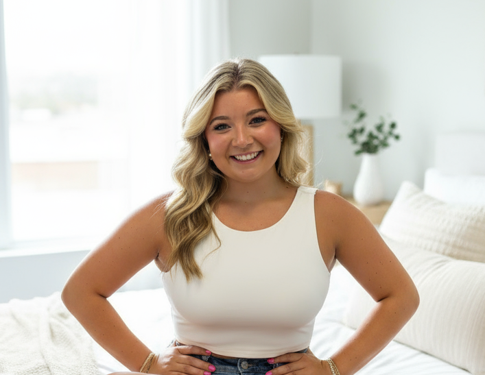 Ivory Smoothing Nylon-Spandex Brami - Jolie Femme Boutique