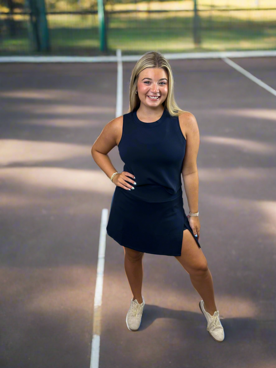 Soft Modal Skort-Navy