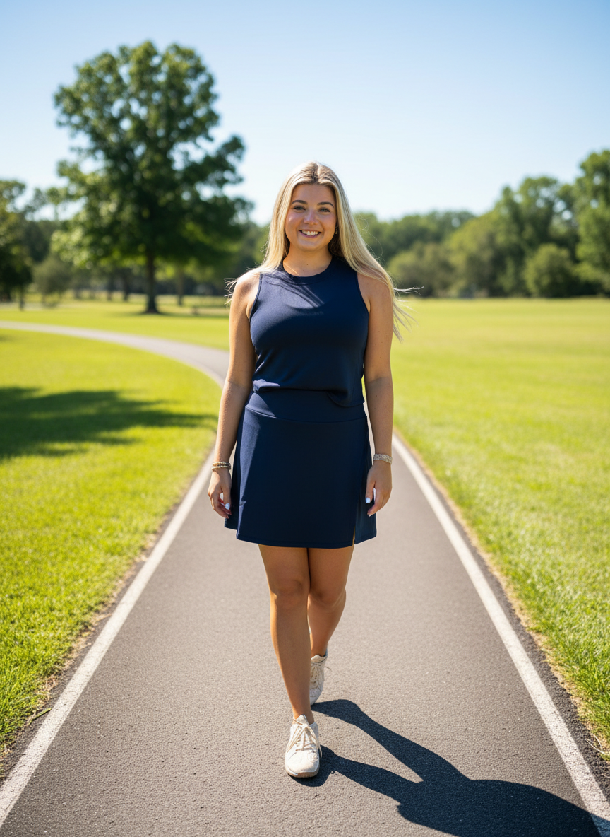 Soft Modal Skort-Navy - Jolie Femme Boutique
