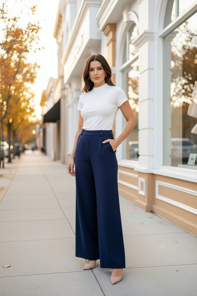 Pull - On Straight Leg Trouser