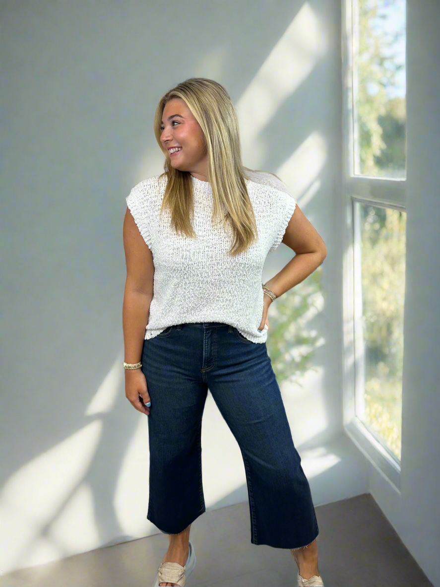 Loose Knit Sweater Top - Jolie Femme Boutique