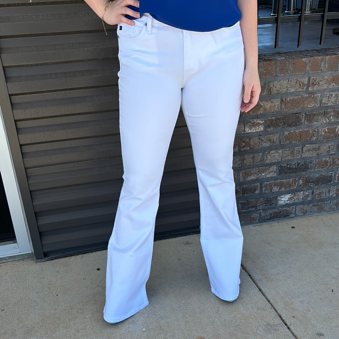 MID RISE WHITE FLARE KANCAN - Jolie Femme Boutique