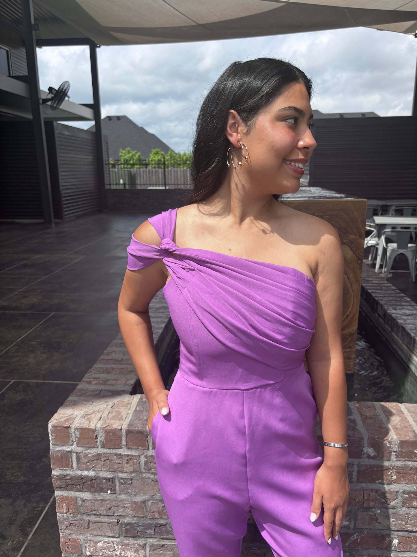 One Shoulder Jumpsuit - Jolie Femme Boutique