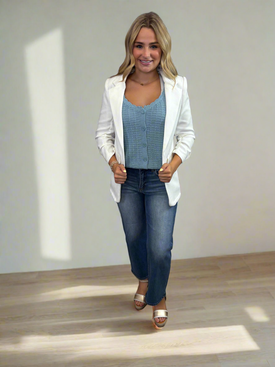 Button Down Tank Top