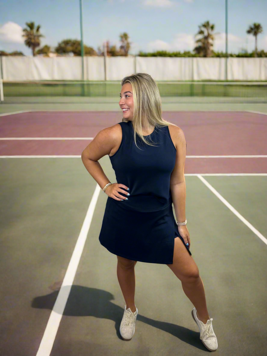 Soft Modal Skort-Navy