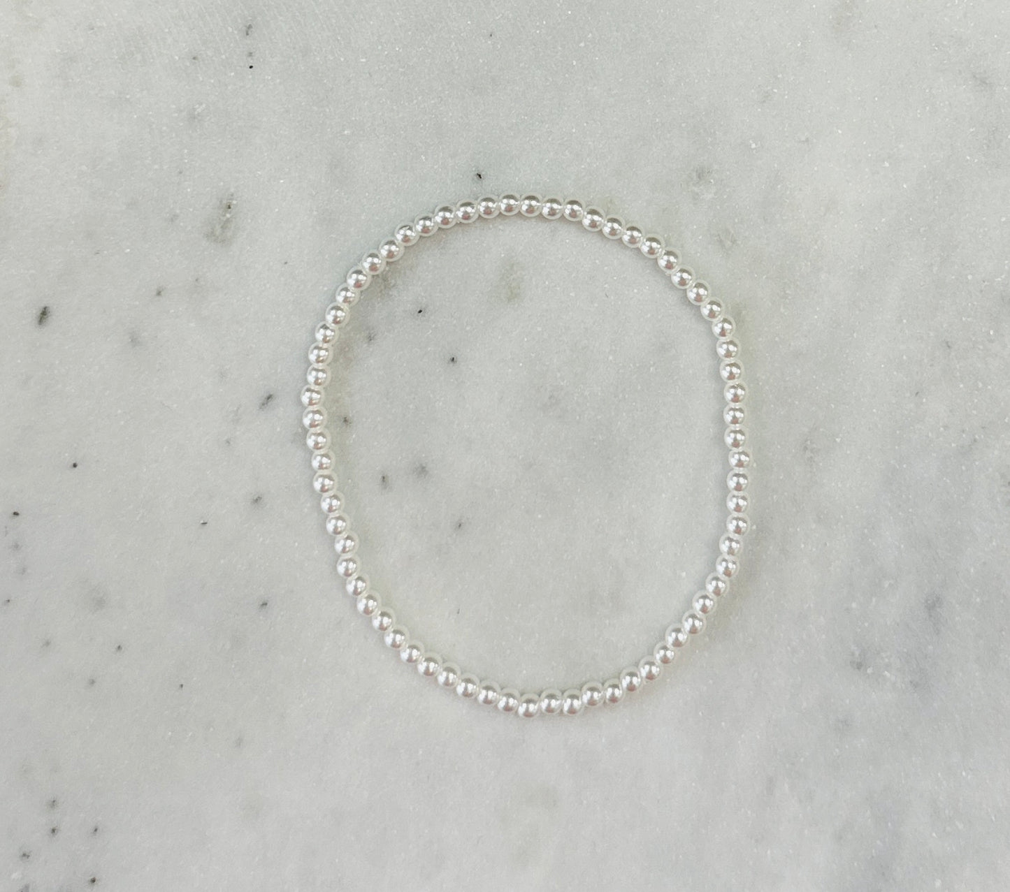 Tiny Stretch Pearl Bracelet