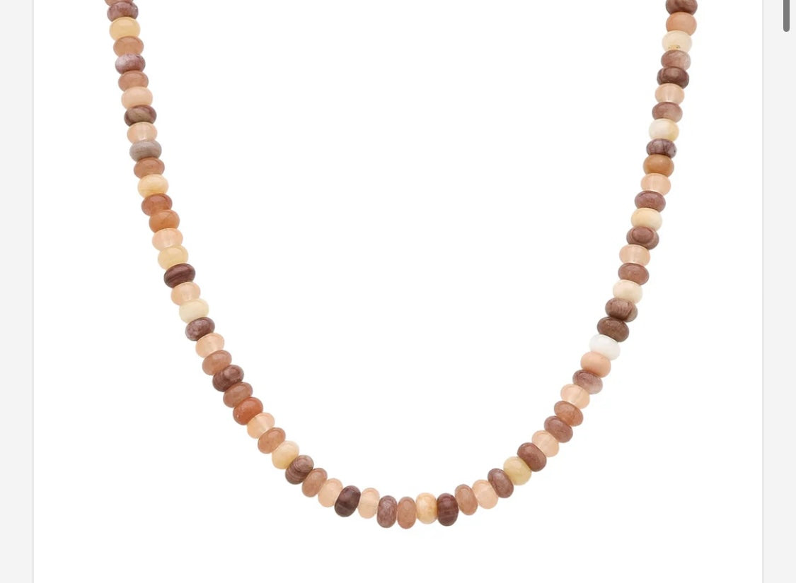 Dark Pink Multi Color Beaded Necklace - Jolie Femme Boutique