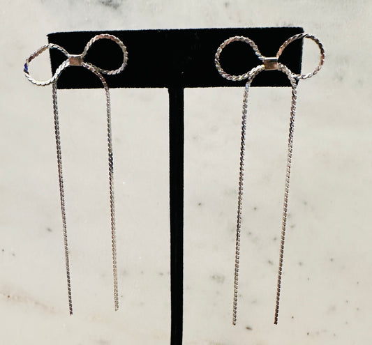 Long Bow Earring - Jolie Femme Boutique
