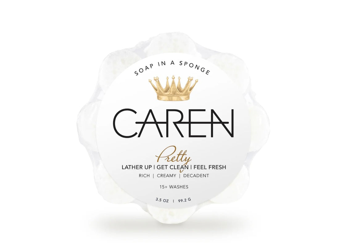 Caren Large Soap In A Sponge - Jolie Femme Boutique