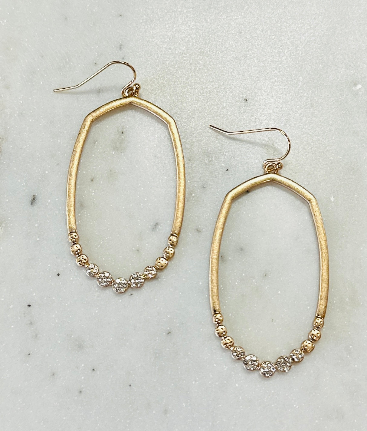 Gold Plated Drop Earring - Jolie Femme Boutique