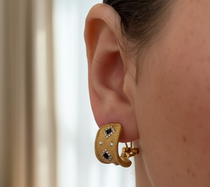 Vaquera 14K Gold Plated Earrings