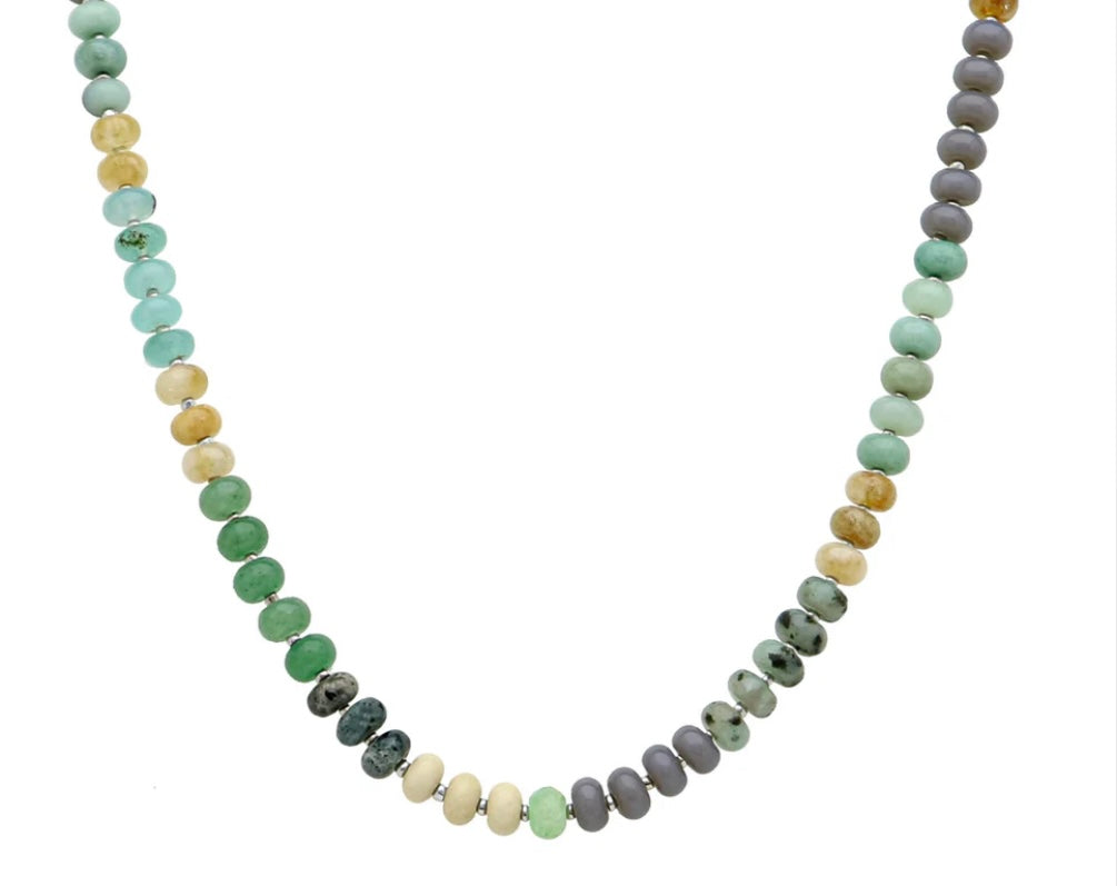 Mint Candy Beaded Necklace 16-18" - Jolie Femme Boutique