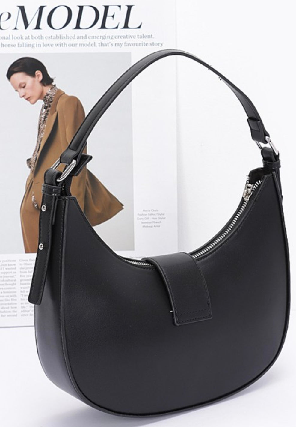 Faux Leather Hobo Bag - Jolie Femme Boutique