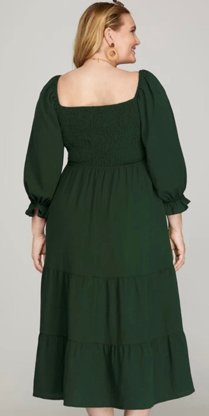 Sweet Heart Midi Dress - Jolie Femme Boutique