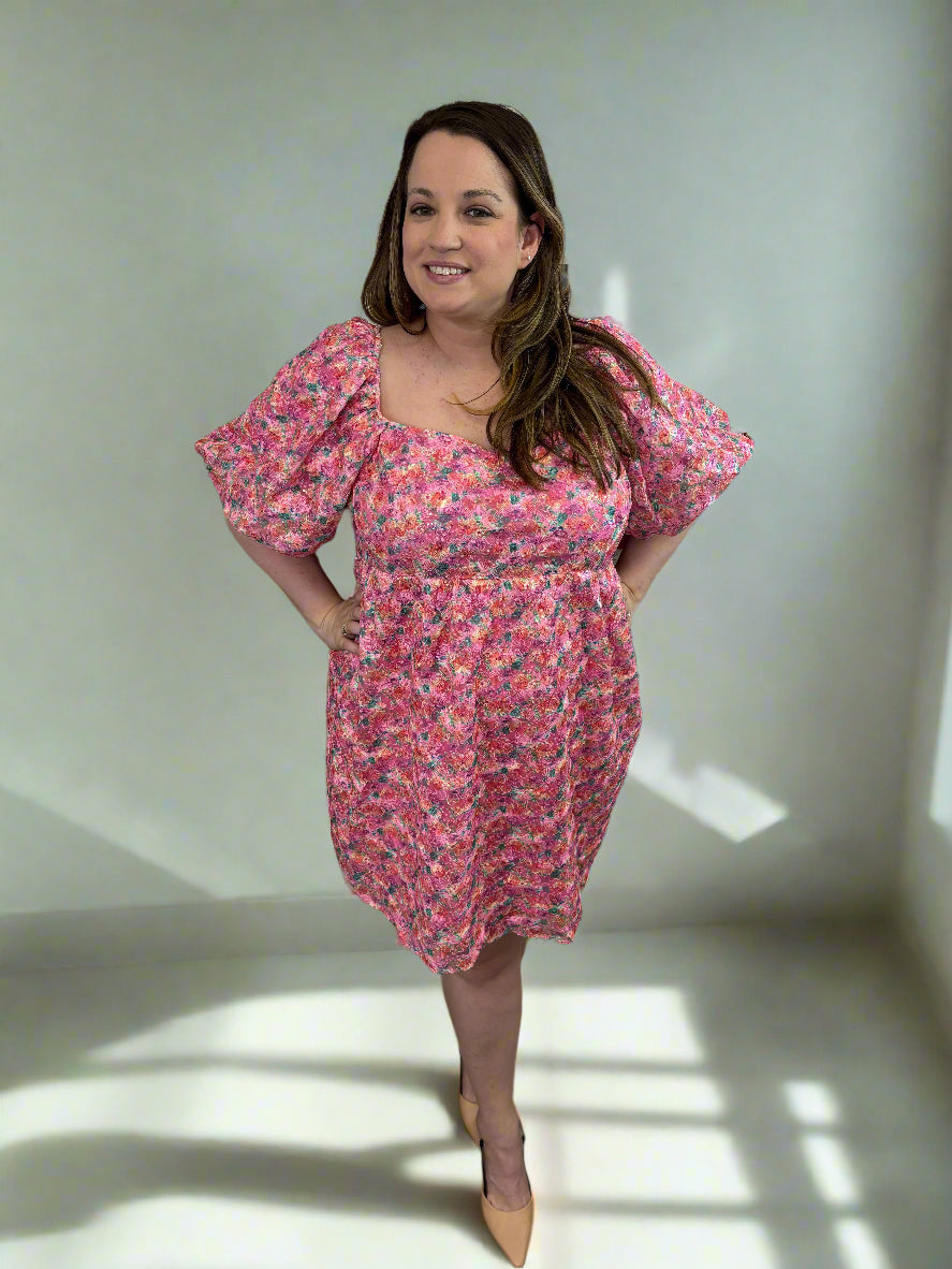 Plus Size Sequin Mini Dress - Jolie Femme Boutique