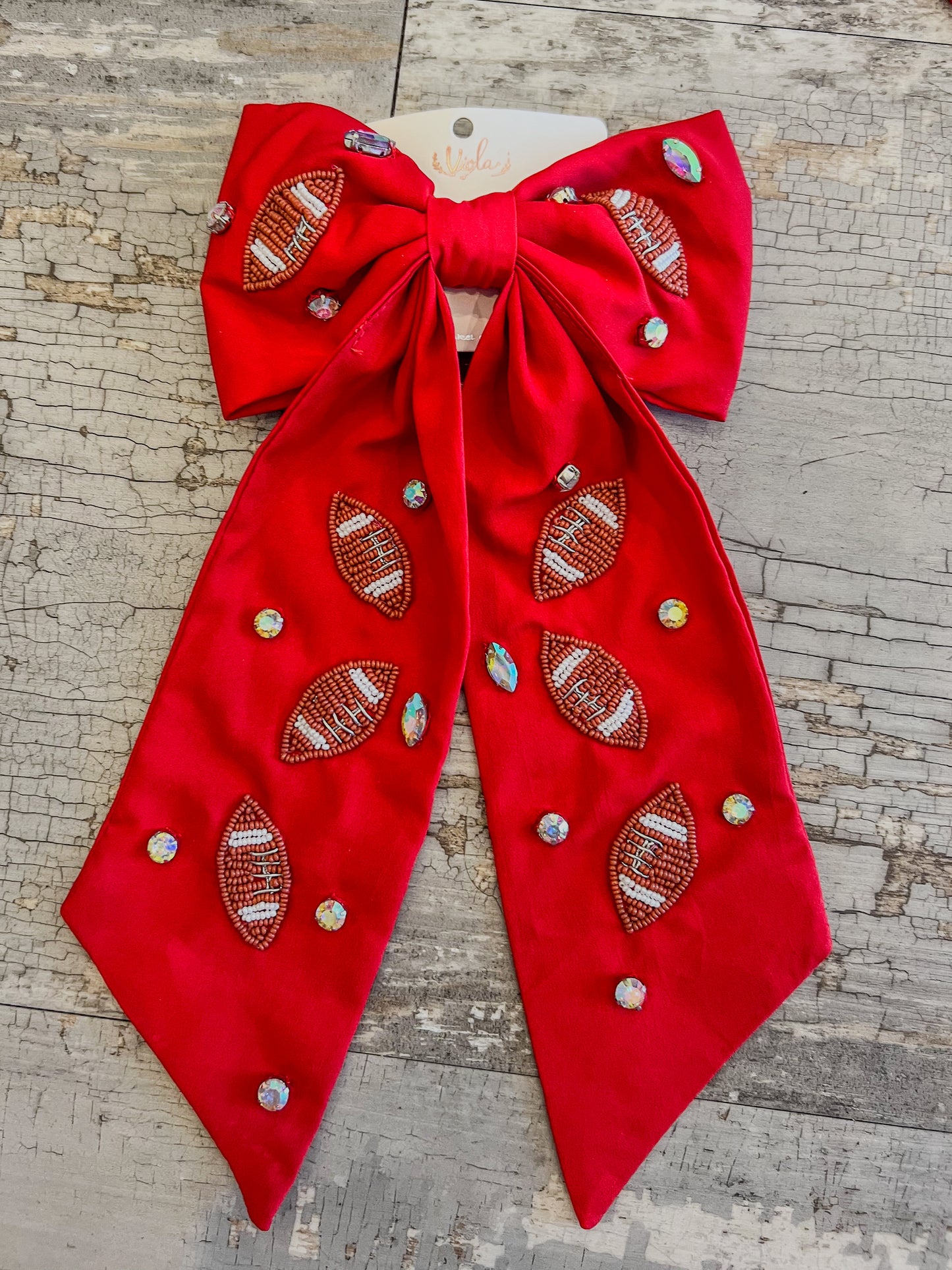 Football Bow - Jolie Femme Boutique