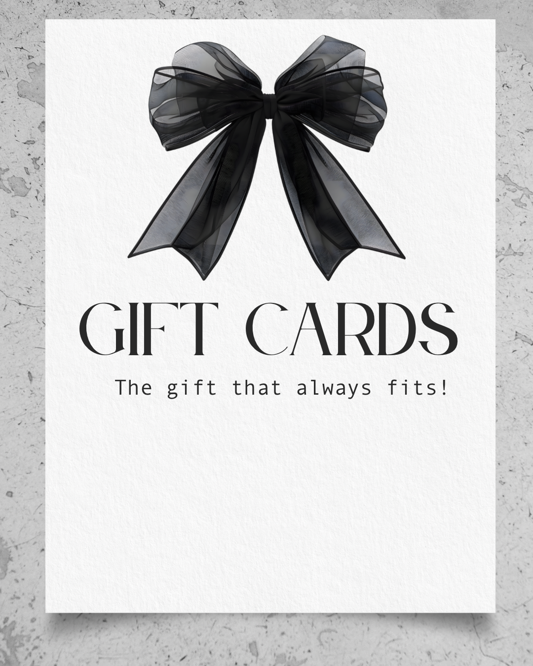 Gift Card - Jolie Femme Boutique