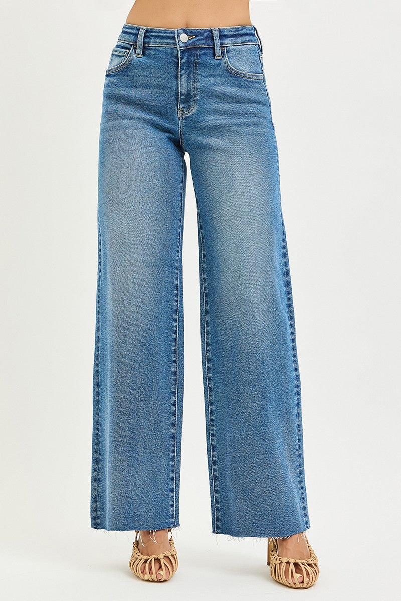 Long High Rise Wide Leg Jean
