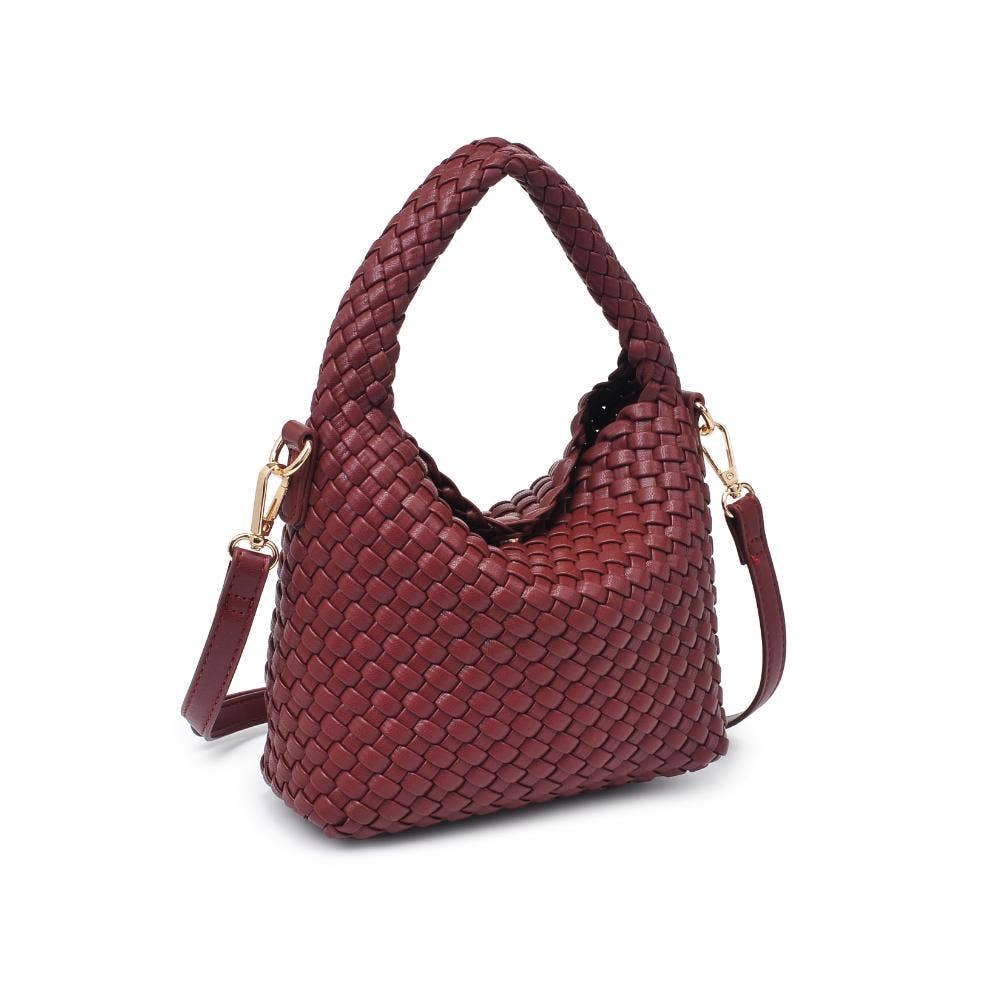 Jessamine Woven Vegan Leather Crossbody - Jolie Femme Boutique