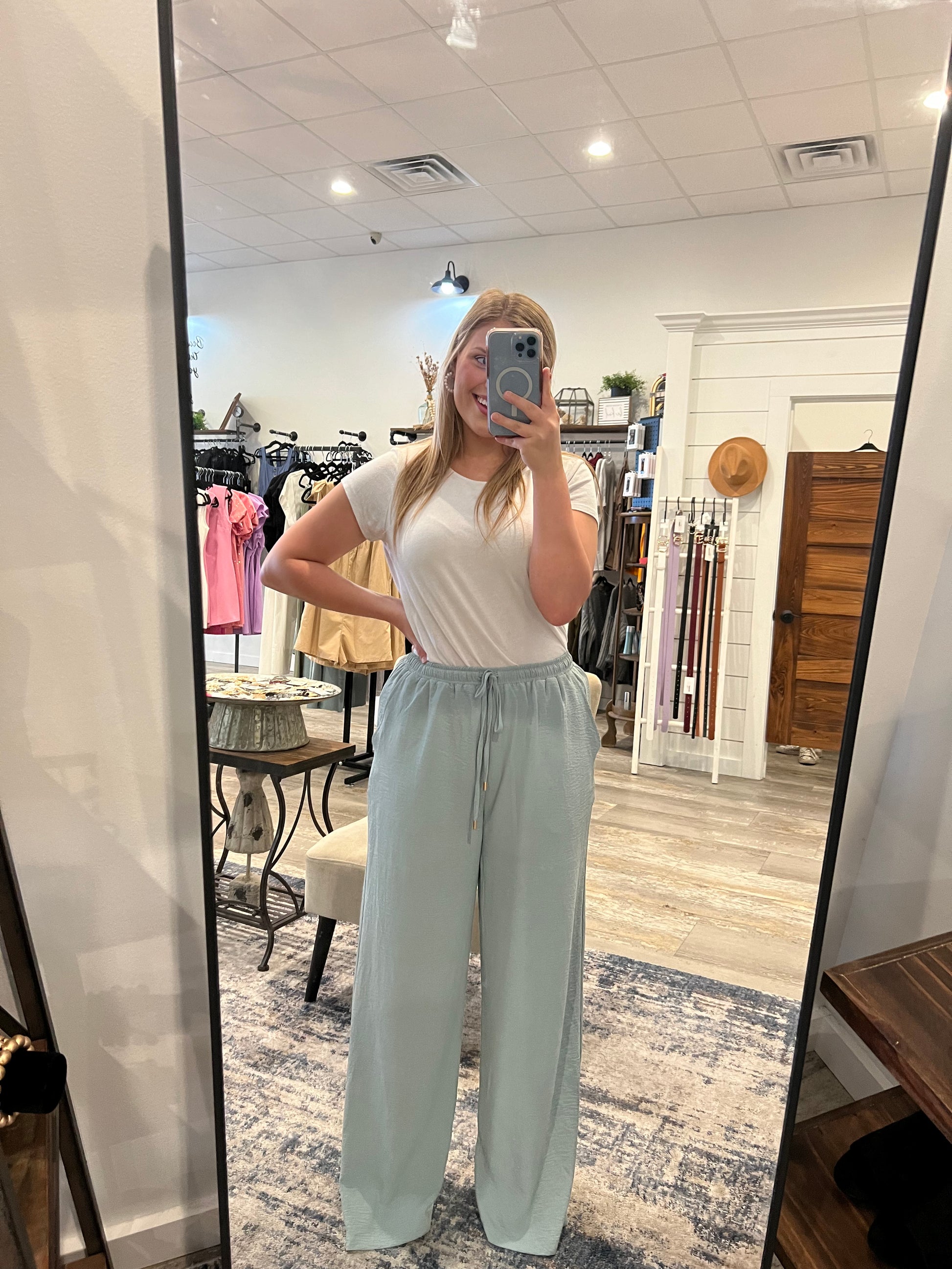 Soft Drawstring Pant - Jolie Femme Boutique