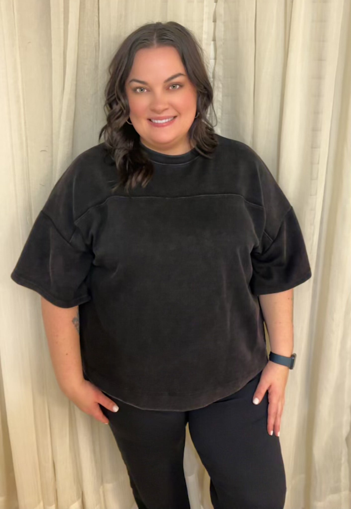 Plus Size Vintage Wash Top