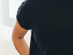 Textured Black Cap Sleeve Top