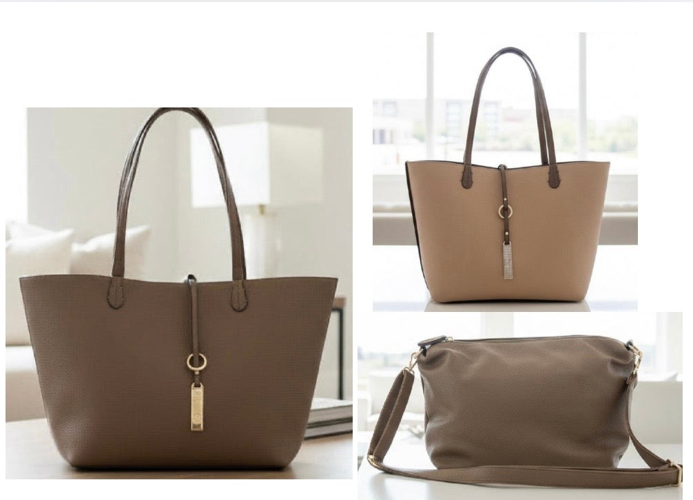 3-N-1  Reversable Tote - Jolie Femme Boutique