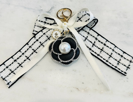 Bow and Flower Key Chain