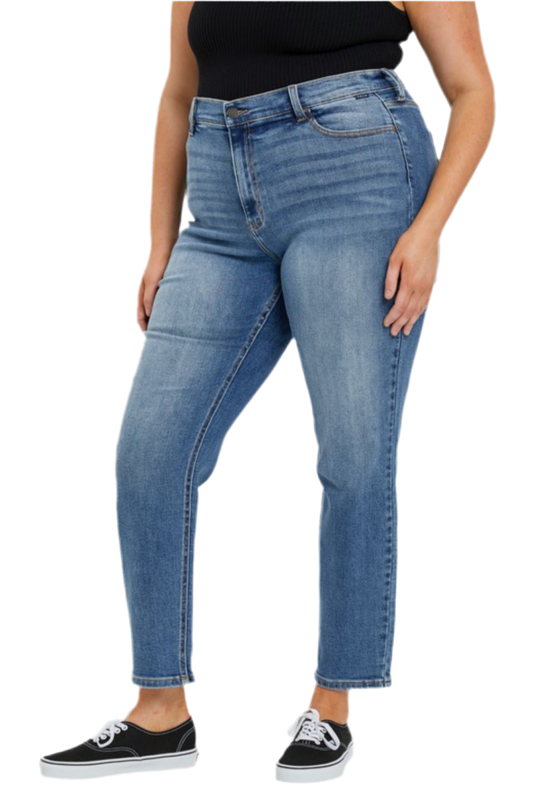 Plus Size Hi Rise Mom Jean