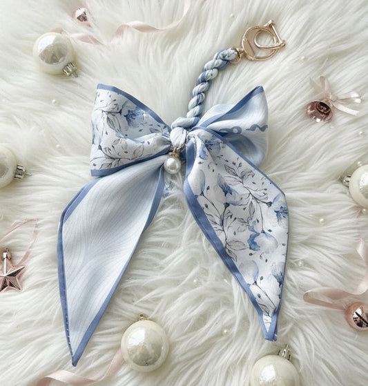 Floral Bow Key Chain