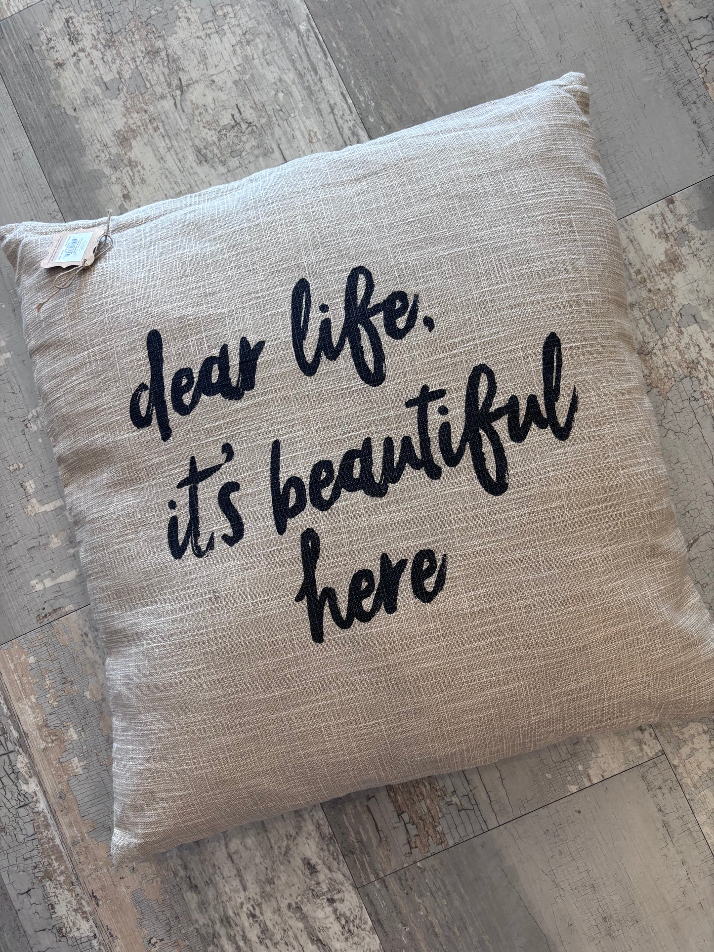 Dear Life Accent Pillow - Jolie Femme Boutique