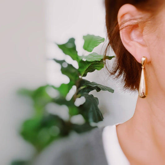 Golden Object Double Tier Earrings - Jolie Femme Boutique