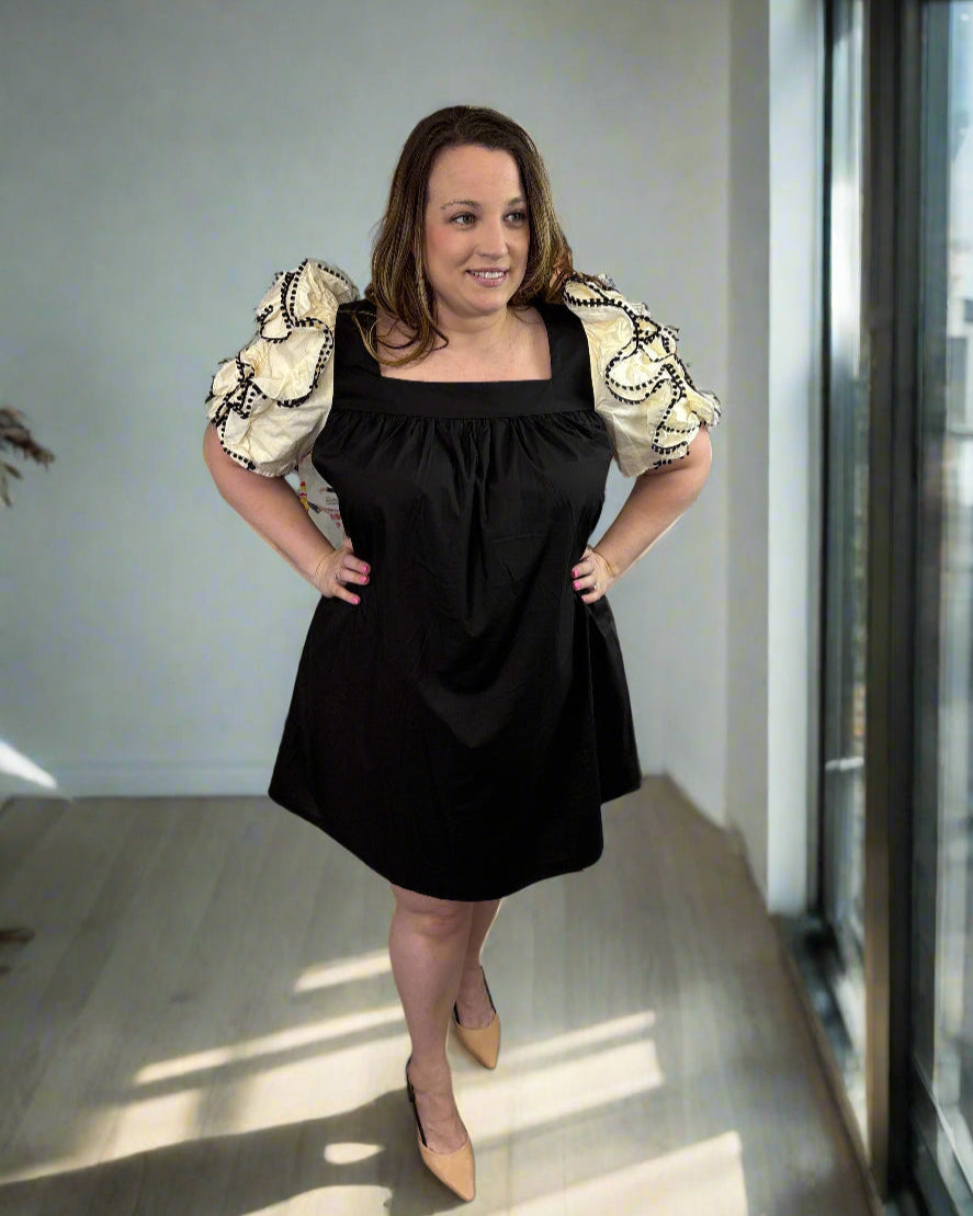 Plus Size Babydoll Ruffle Sleeve - Jolie Femme Boutique