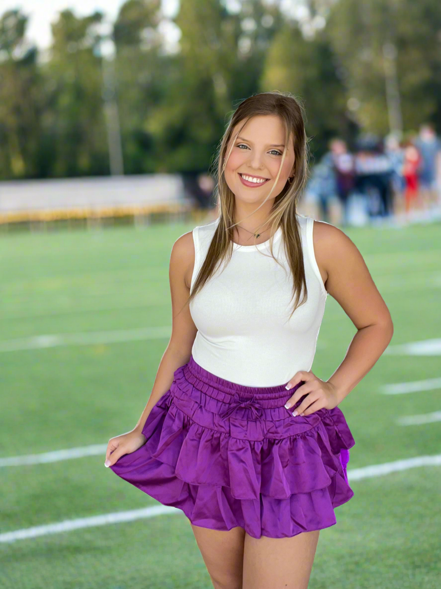 Ruffled Tiered Skirt