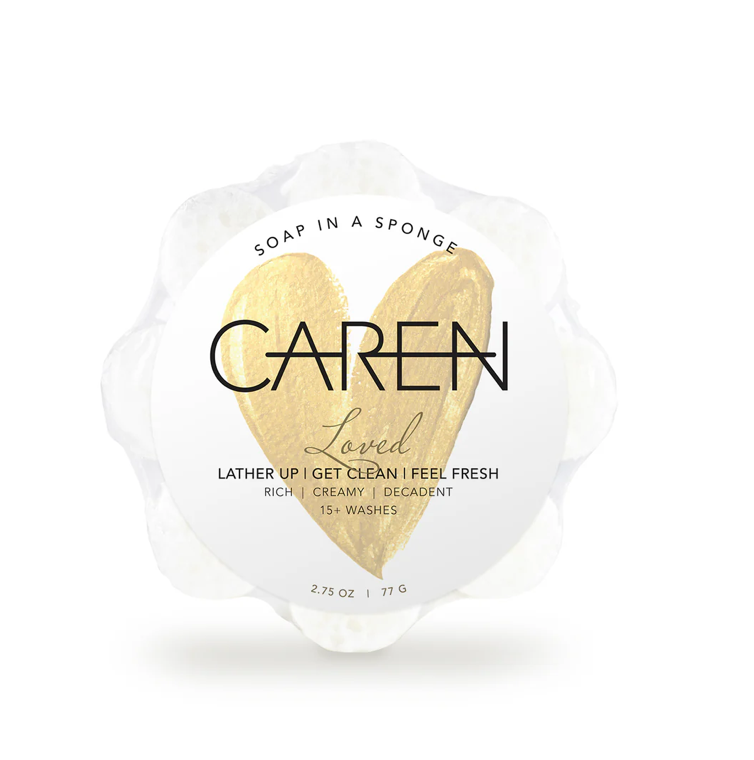 Caren Large Soap In A Sponge - Jolie Femme Boutique