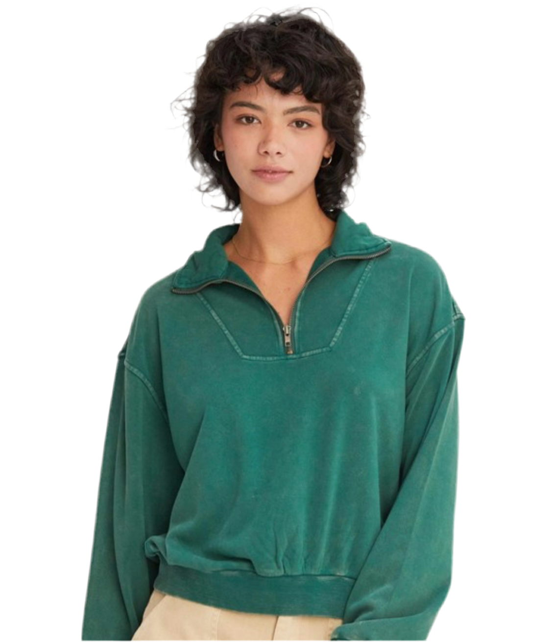 Half Zip Pullover Sweatshirt