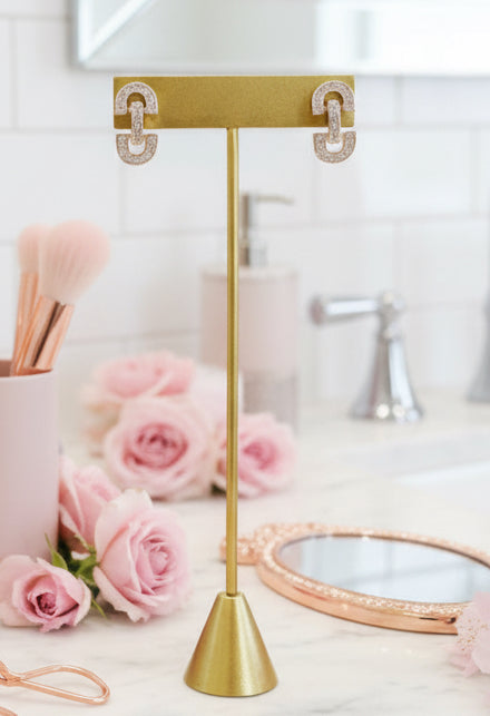 Vintage Pave Drop Earring - Jolie Femme Boutique