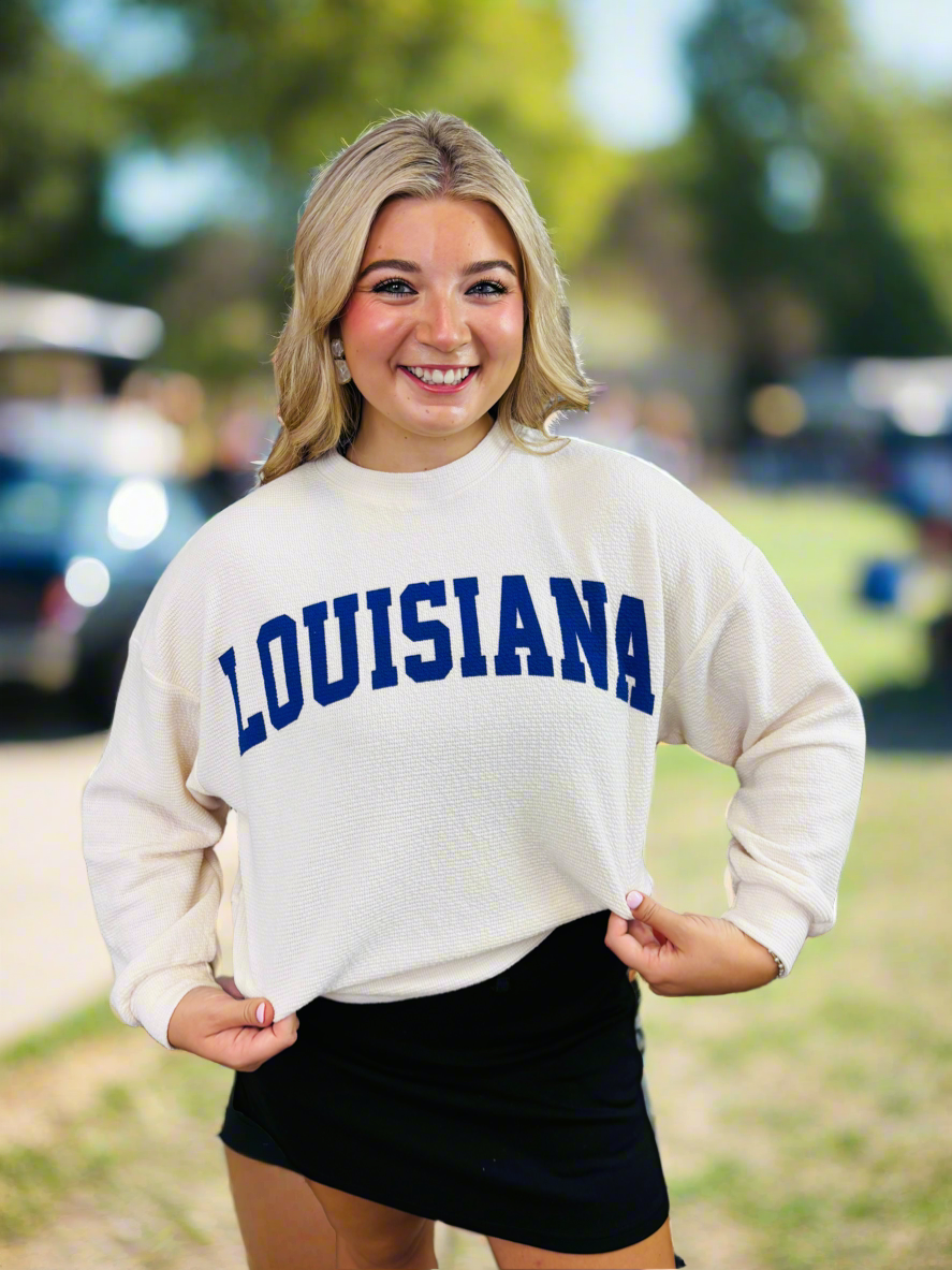 Louisiana Knit Long Sleeve Top - Jolie Femme Boutique