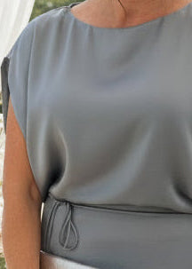 Slate Batwing Midi Sheath Dress - Jolie Femme Boutique