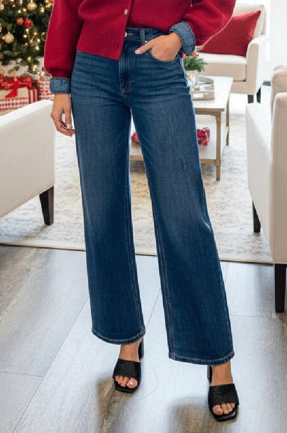 Tummy Control High Rise Straight Leg Jean