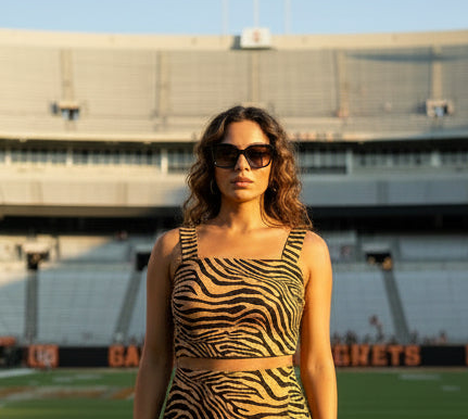 Tiger Print Crop Top
