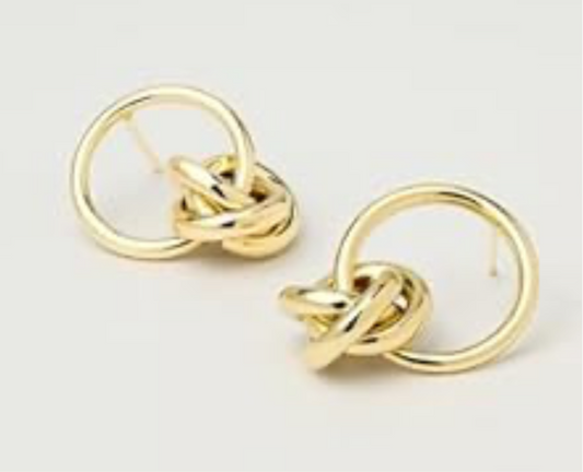 Gold Knot Earring